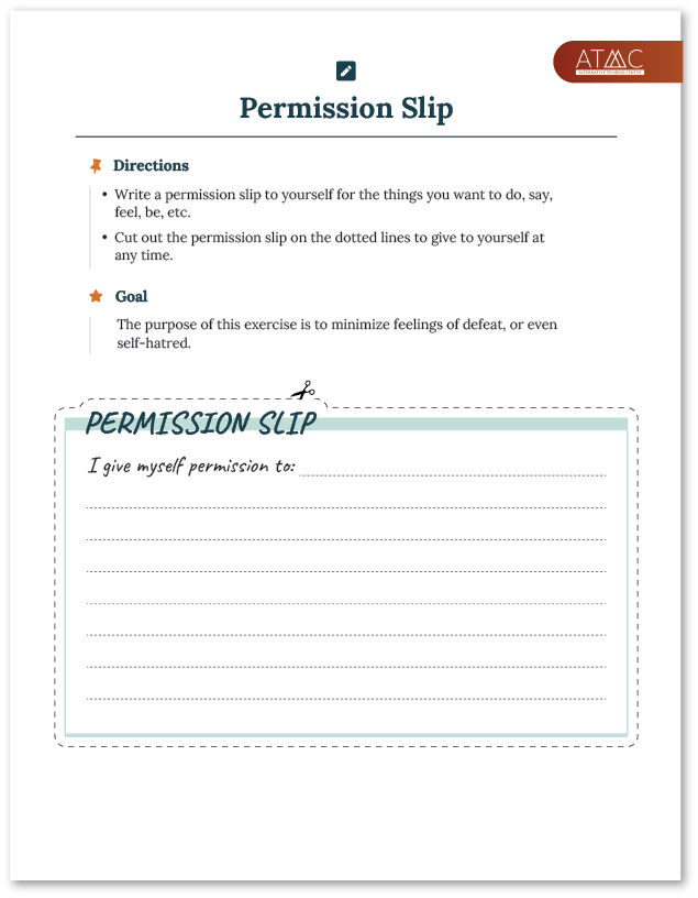 permission slip exercise