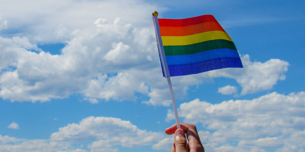 LGBTQ+ pride flag