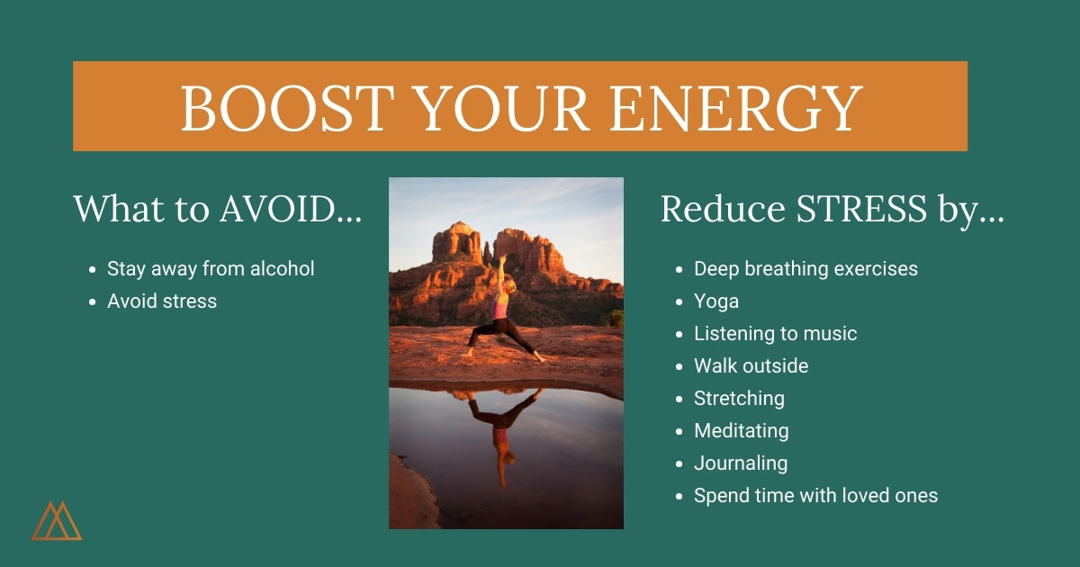 What to avoid to boost your energy and how to reduce stress